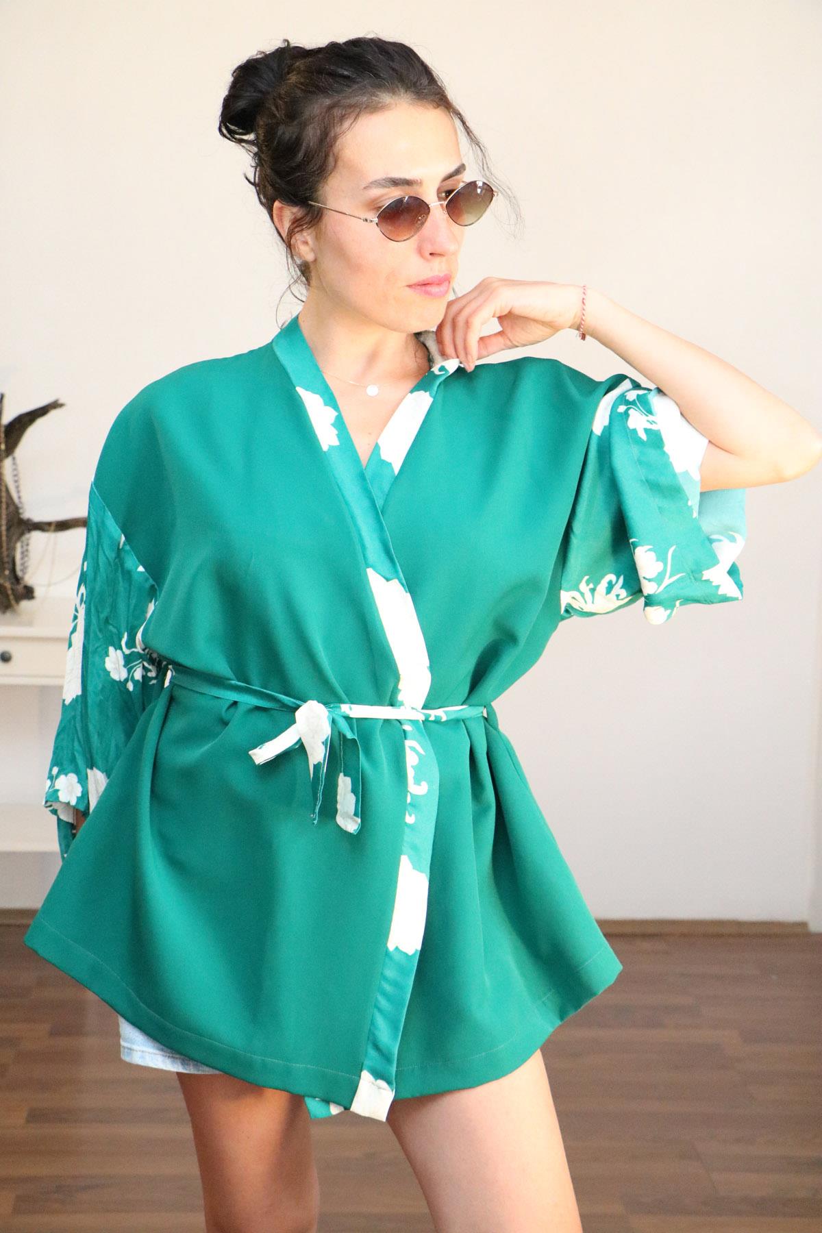 Lapiz%20Yeşil%20Kısa%20Kimono%20Ceket