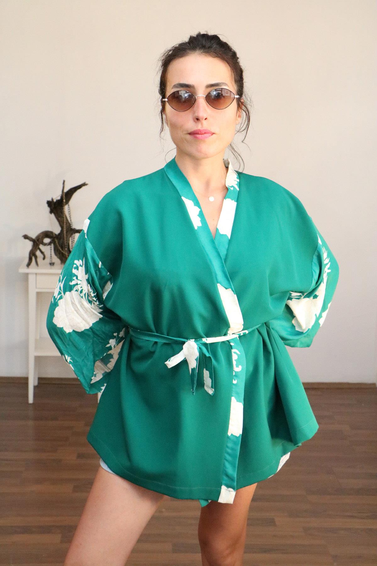 Lapiz%20Yeşil%20Kısa%20Kimono%20Ceket